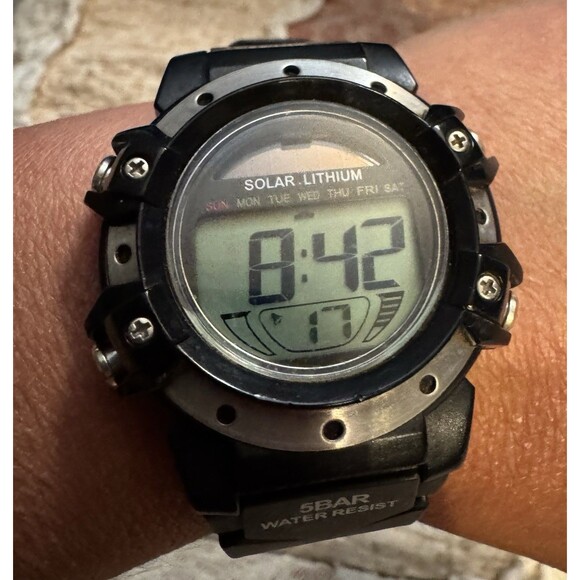 Solar Lithium Accessories - SOLAR LITHIUM Men's Digital Watch